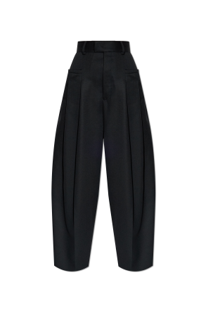 GUCCI グッチ WOOL CROPPED TROUSERS パンツ Gucci Wool Trousers | Grey | FARFETCH